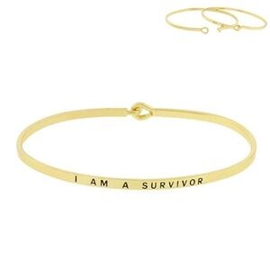 I AM A SURVIVOR MESSAGE BRACELET